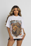 HEART OF A LION TSHIRT - WHITE