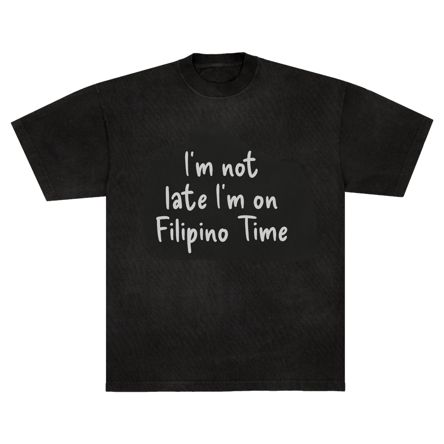 FILIPINO TIME TSHIRT - BLACK