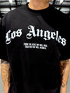 LOS ANGELES RELIEF TSHIRT - BLACK